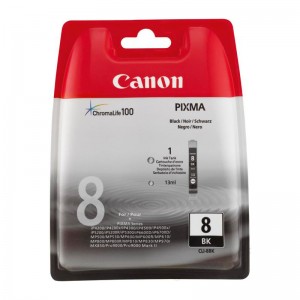 Tinteiro preto Canon CLI-8BK